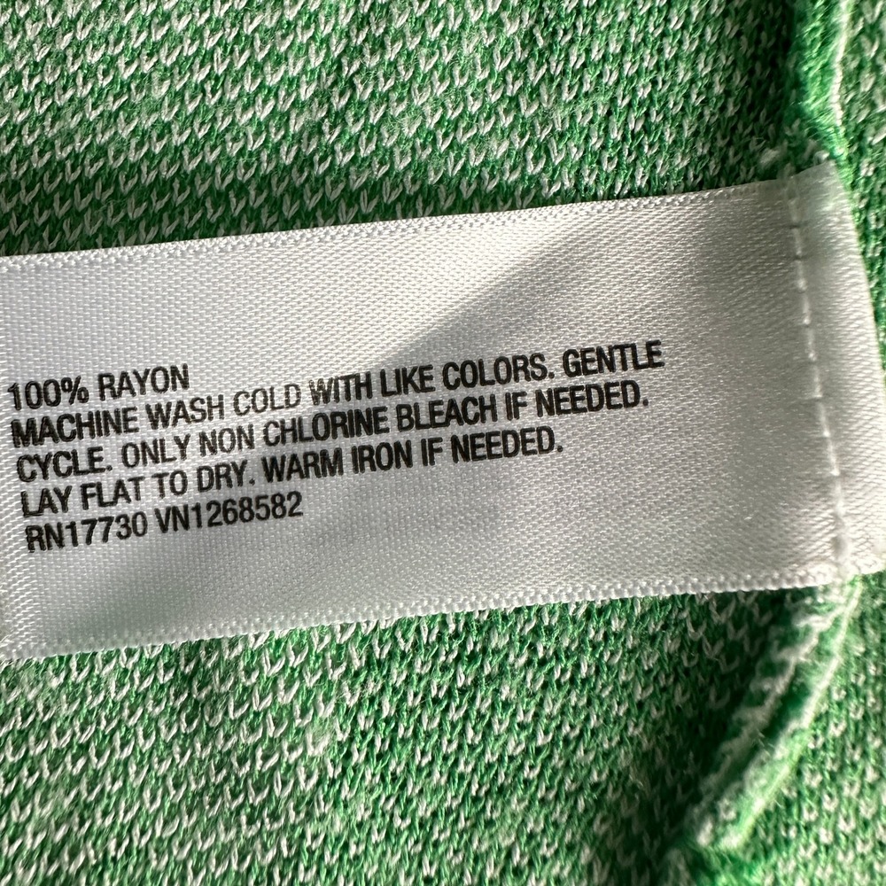 DVF x Target Ginkgo Leaf Print Wrap Dress Green White Casual XS Bohemian - Picture 8 of 10